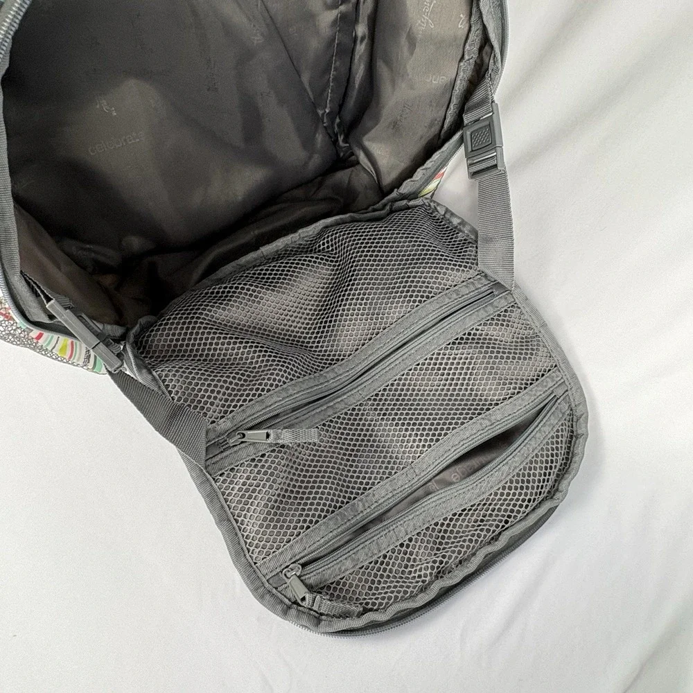 Thirty-One Camera Bag Sling Backpack Punch Chevron Removable Insert Multi-Use